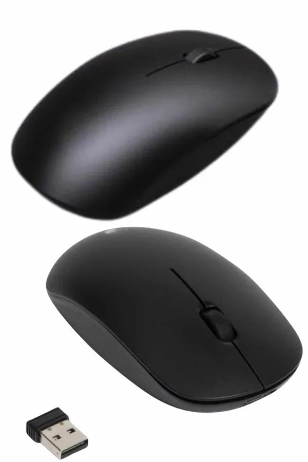Kablosuz Bağlantı Yüksek Hassasiyetli Kablosuz Wireless Siyah Mouse