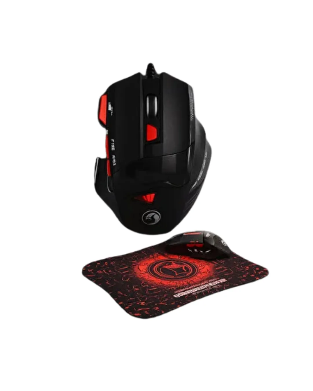 Gaming Mouse Mousepad Seti 3 DPI Ayarı ve LED Işıklı Ergonomik Yapı