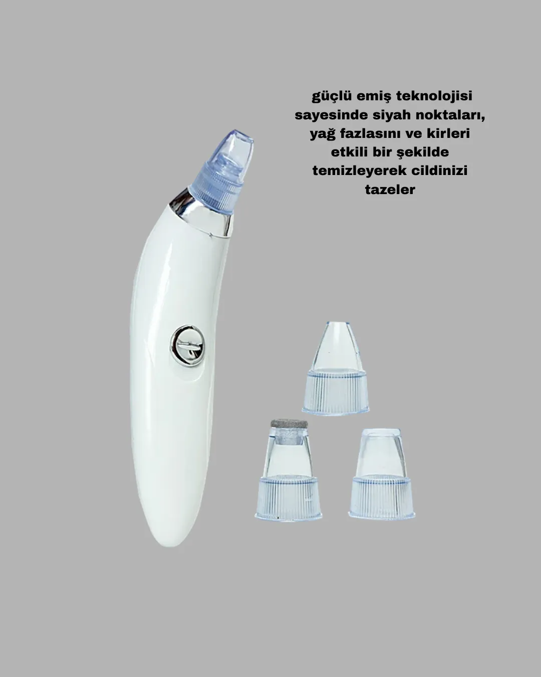 Dermaroller ve Vakumlu Siyah Nokta Temizleme Cihazı 2’li Cilt Bakım Seti