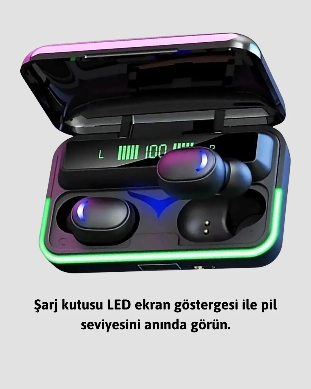 Su Geçirmez E10 Bluetooth Kulaklık Powerbank ve Gürültü Engelleme