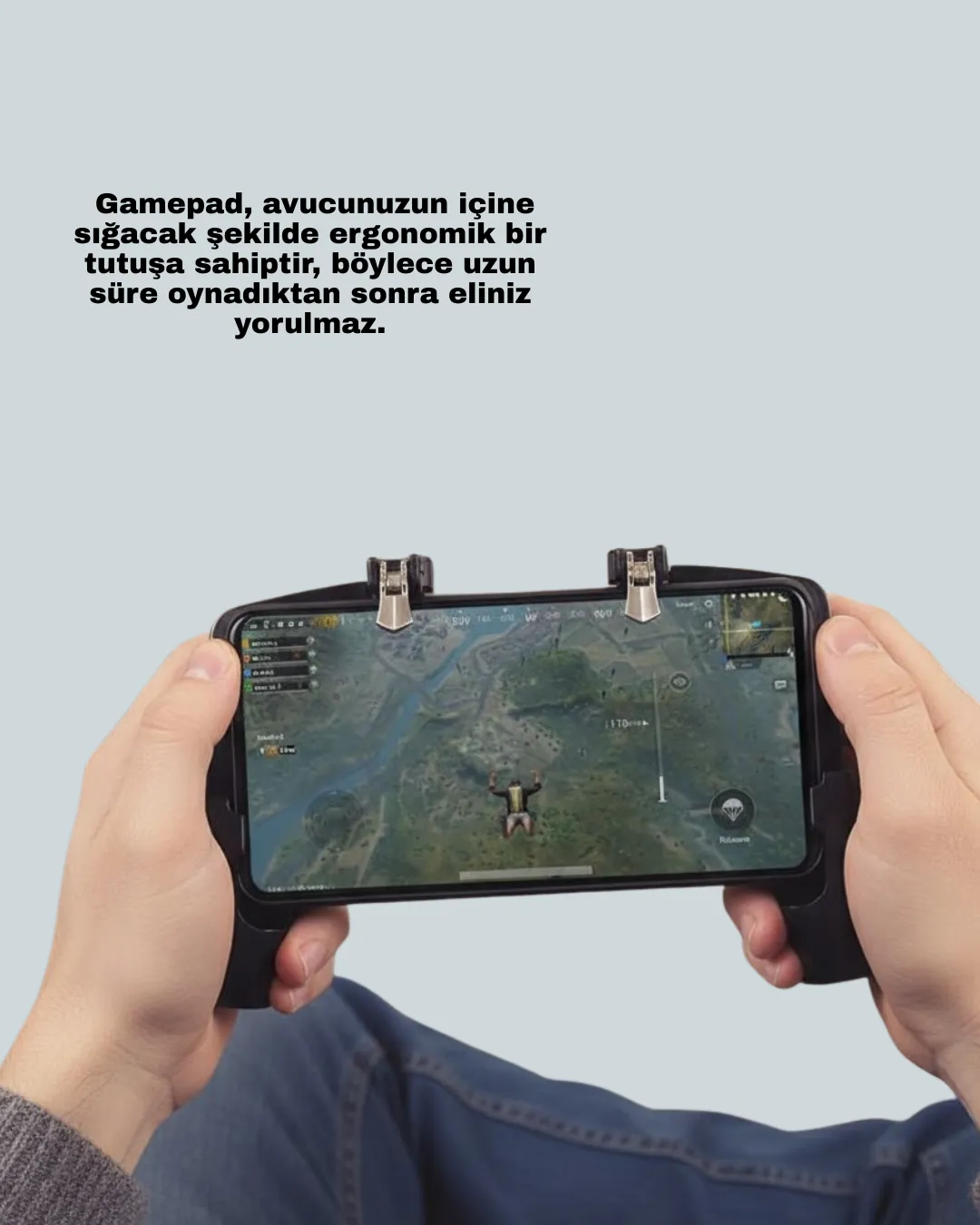 Tetikli Mobil Gamepad Ergonomik Kavramalı Oyun Aparatı