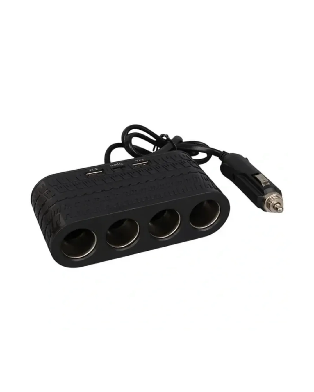 4 Çakmak Girişli Araç Çoklayıcı Type C ve USB Destekli Güvenli Güç Dağıtıcı