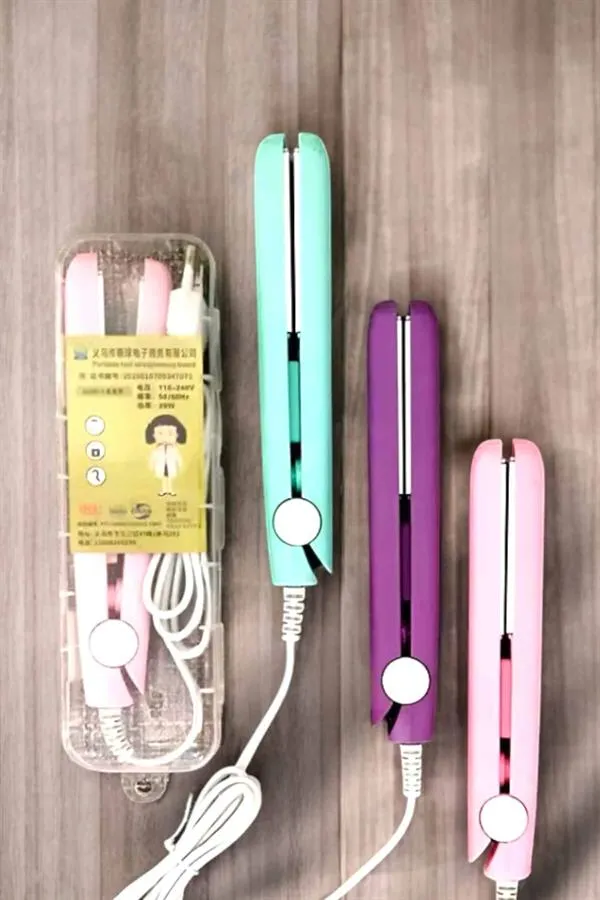 180°C Isı ve Uzun Süre Kalıcı Düzlük Sağlayan Mini Saç Düzleştirici