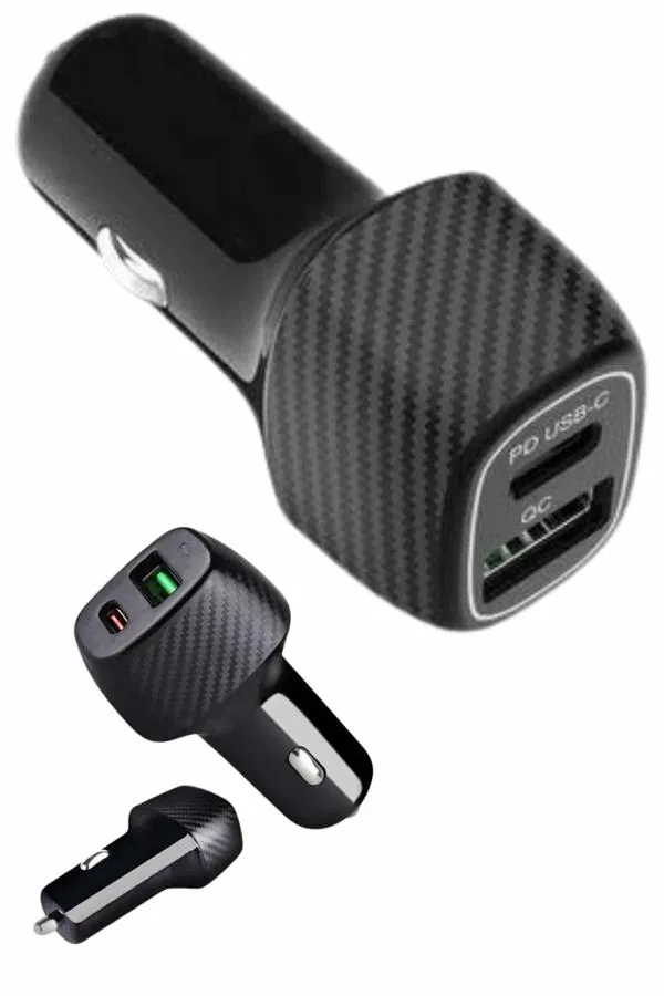 Araç İçi Hızlı Şarj Soketi 38W Oto Çakmaklık Type-C Araba Çakmaklık