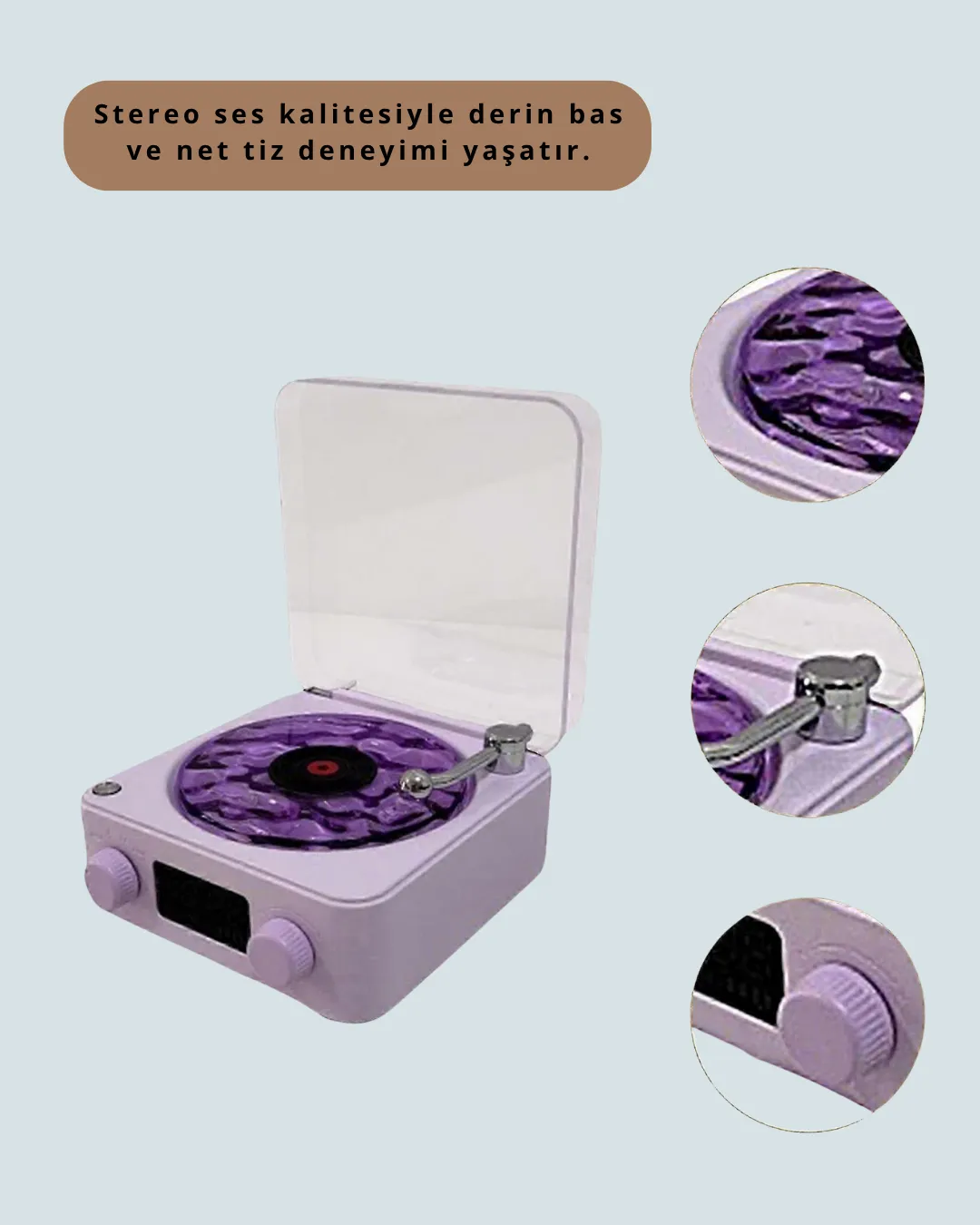 Retro Bluetooth Hoparlör MOR