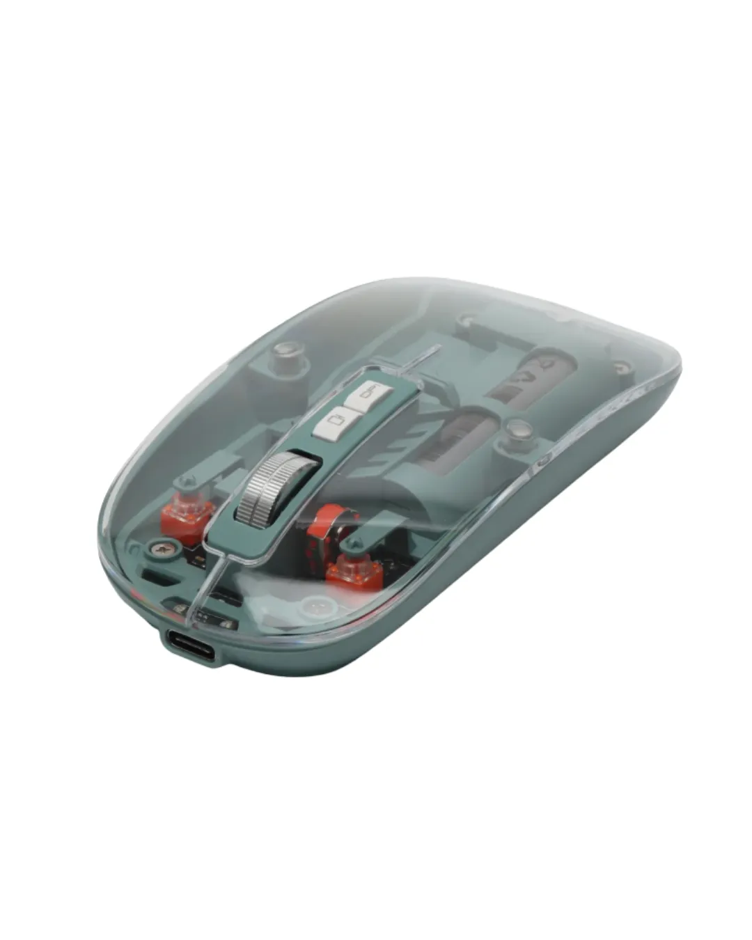 Şeffaf Tasarımlı Bluetooth Kablosuz Mouse Pilli Kullanım