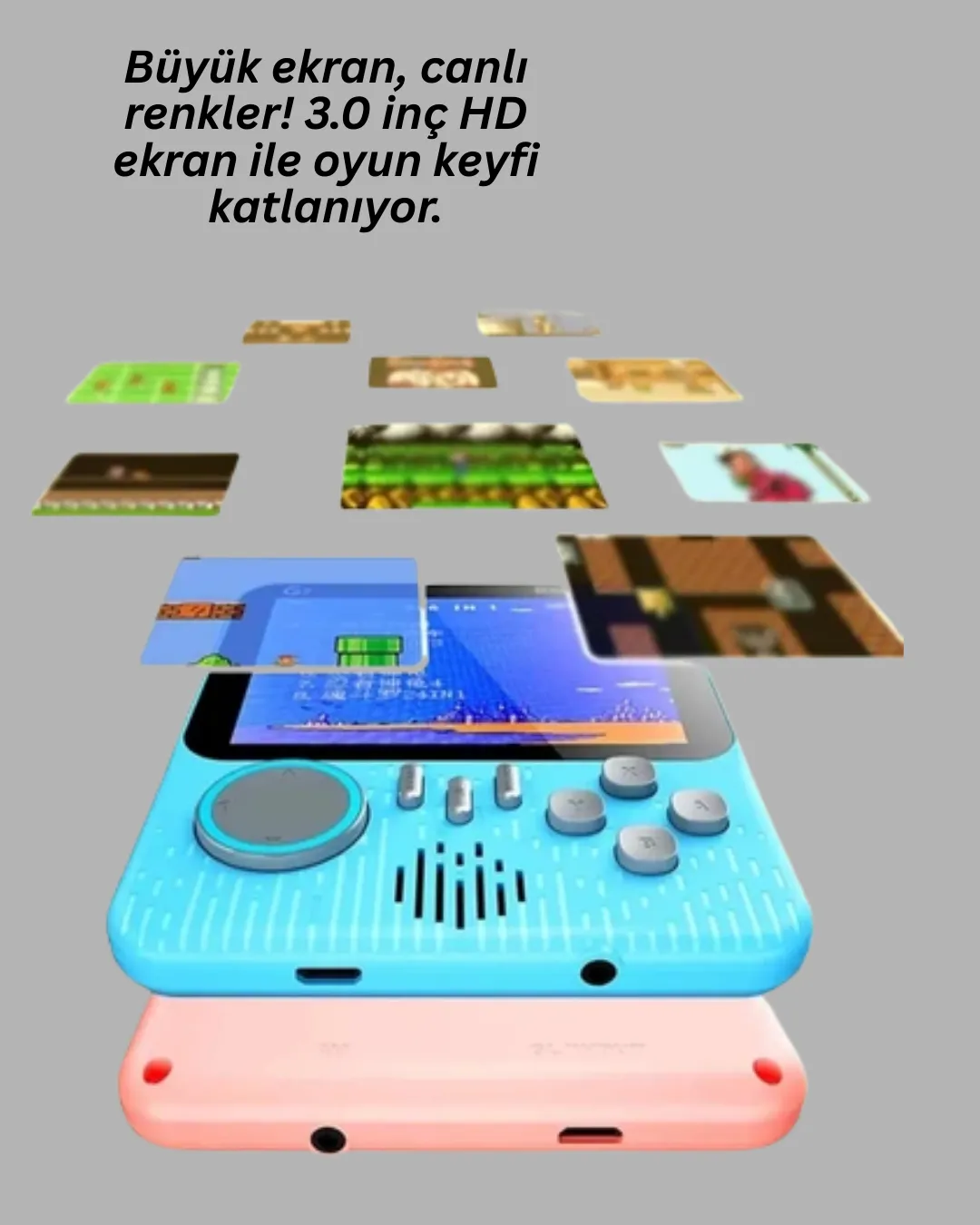TV Bağlantılı Çift Oyunculu Şarjlı Retro Gamepad Seti