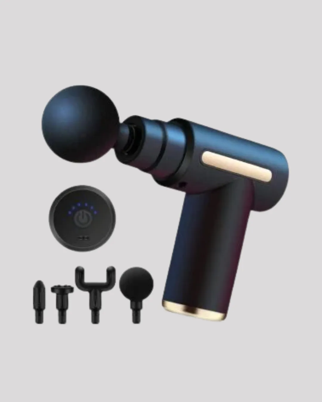 Derin Doku Masaj Tabancası 4 Başlık 6 Kademeli Sessiz Güç Şarjlı Kas Gevşetici