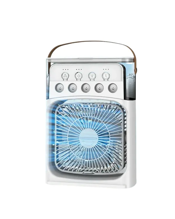 Taşınabilir 3'ü 1 Arada Mini Fan | Nemlendirici + Soğutucu + Gece Lambası