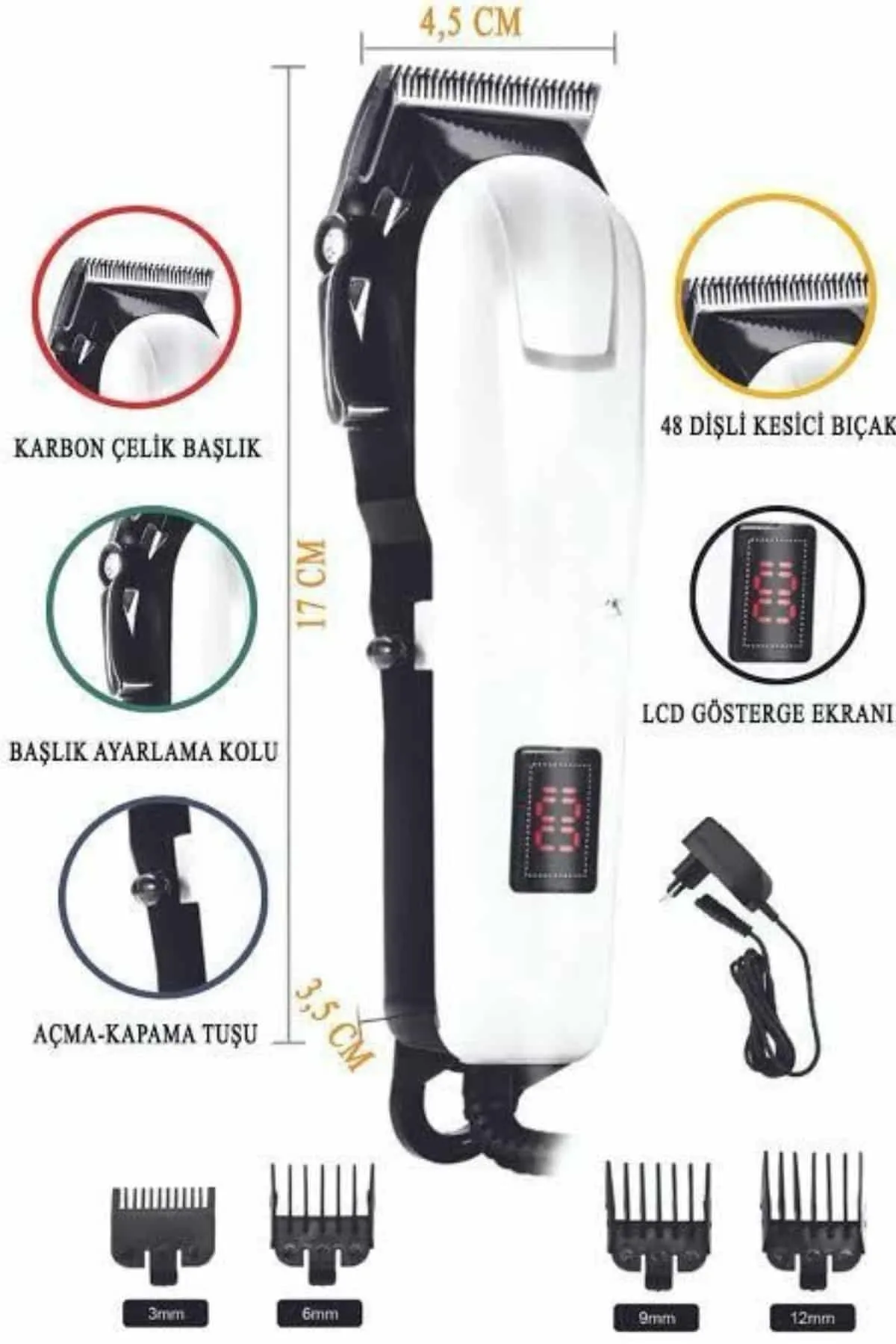 Kablosuz Saç Kesme Makinesi  Epilasyon Öncesi Kısaltma Makinesi