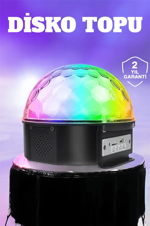 Kompakt Tasarımlı, Telefon Kontrollü Disko Topu Işıkları