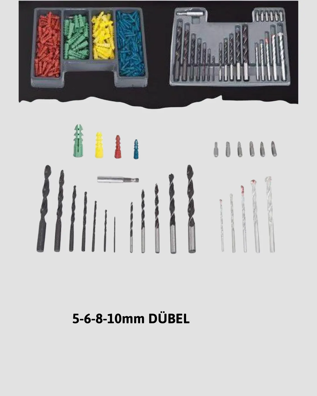 Delme Uç Seti 24 Parça Kutulu Matkap Ucu Ahşap Metal Beton İçin