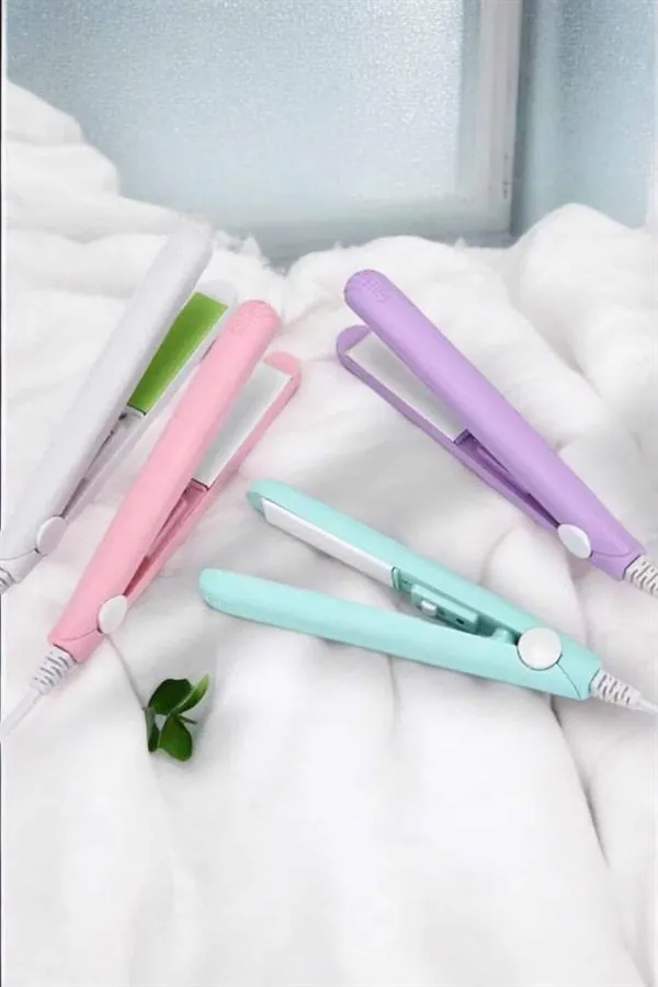 Seramik Kaplama Taşınabilir Mini Saç Düzleştirici Seyahat Dostu Tasarım