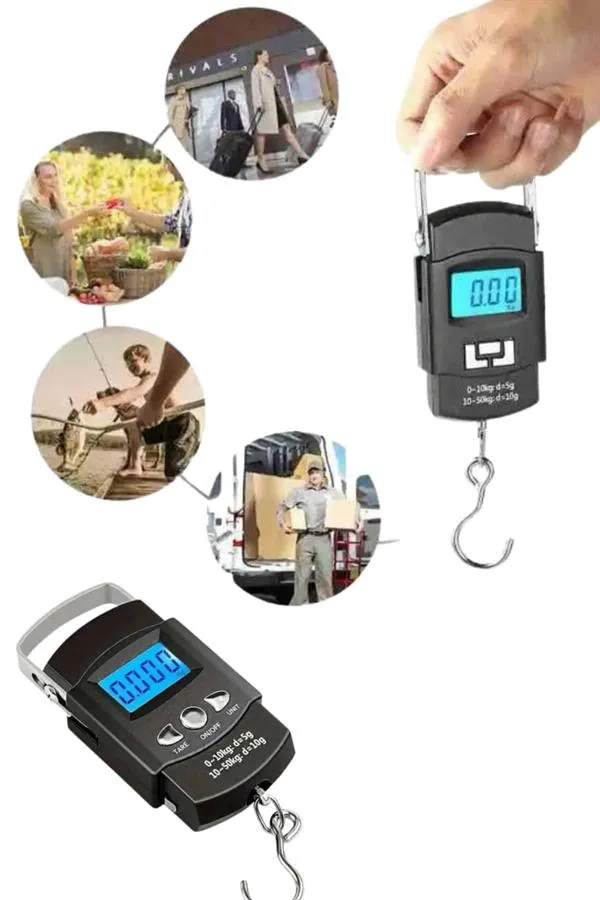 Profesyonel El Terazisi El Kantarı 50 Kg Dijital Göstergeli Tartı