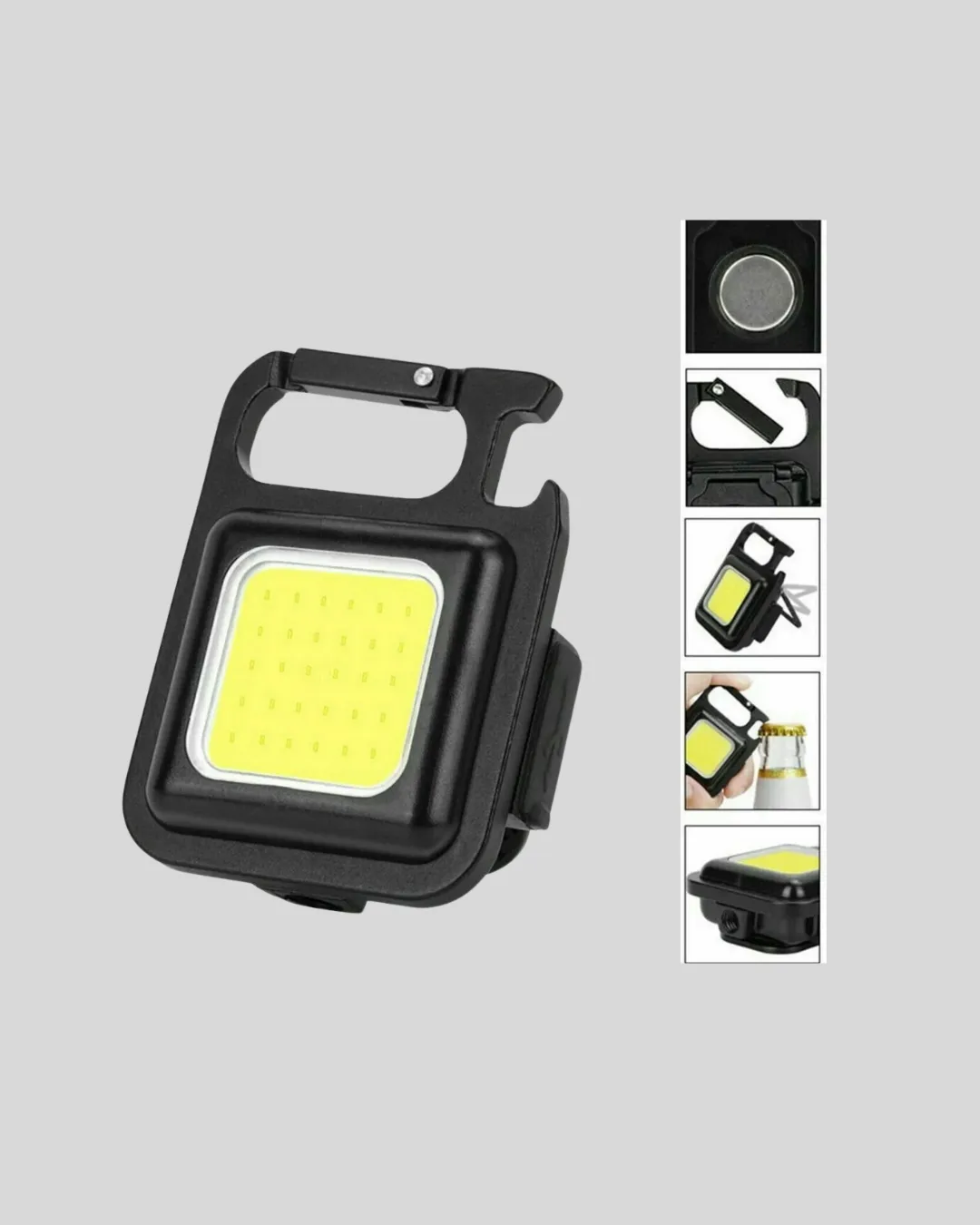 Süper Parlak 800 Lümen LED Fener – USB Şarjlı, 3 Işık Modlu, Mini Taşınabilir ve Anahtarlık Tipi