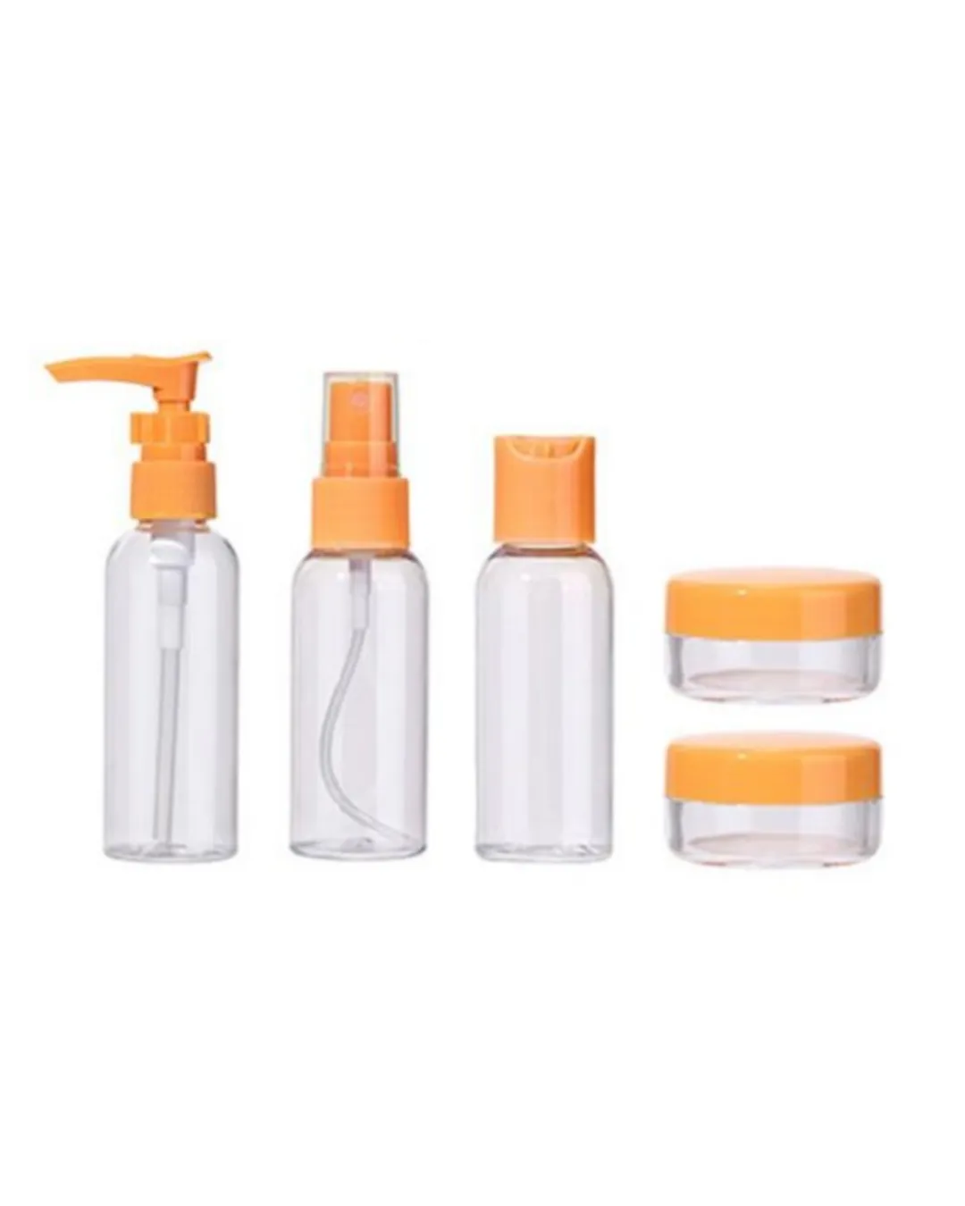 Seyahat İçin 5’li Şeffaf Kozmetik Kap Seti 30 ml