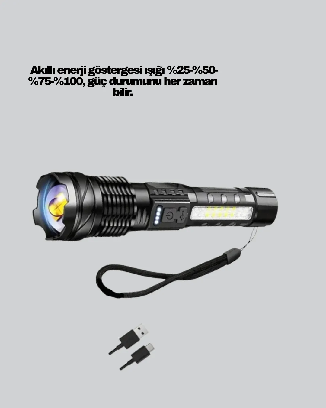 Outdoor ve Acil Durum İçin Güçlü LED El Feneri