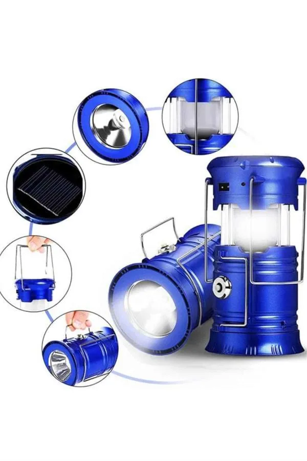 Kamp Lambası El Feneri Askılı Büyük Boy USB Şarjlı Işıldak