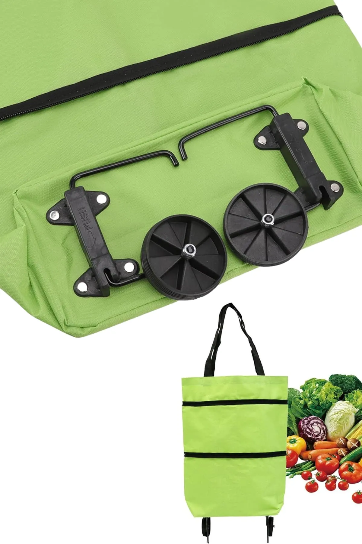 Pazar Çantası Tekerlekli Katlanır Pazar Arabası Çanta Market Alışveriş Arabası