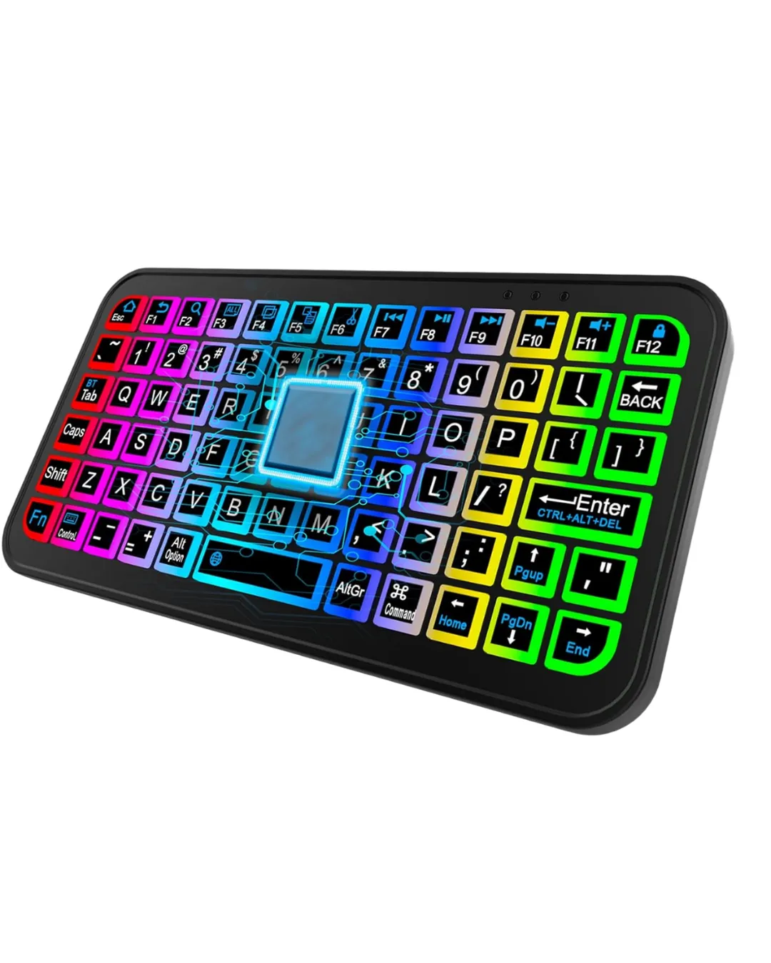 Şarjlı Kablosuz Mini RGB Klavye Uzun Pil Ömürlü