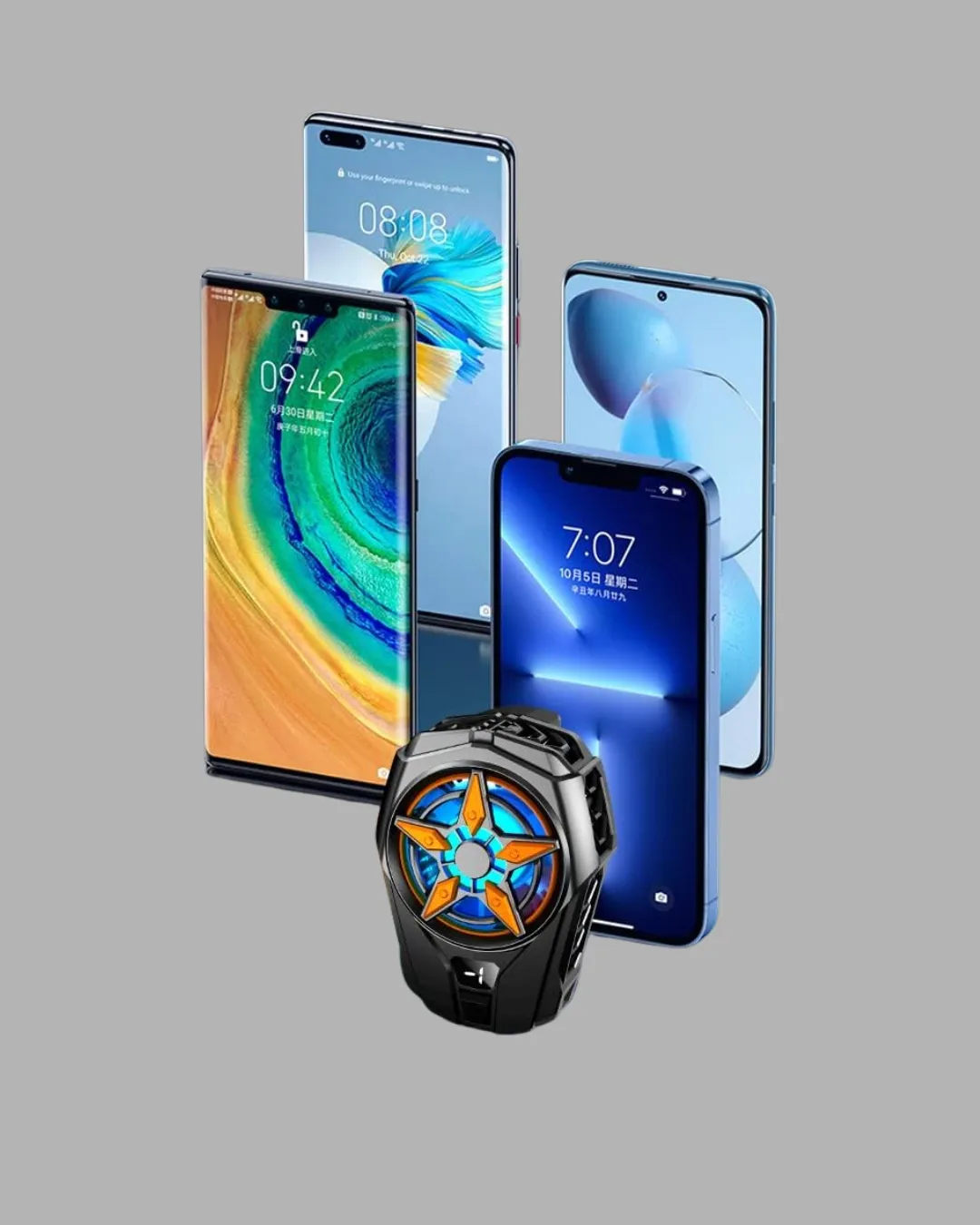 Yarı İletken Cep Telefonu Radyatörü 2 Hız Kademeli Dijital Ekranlı