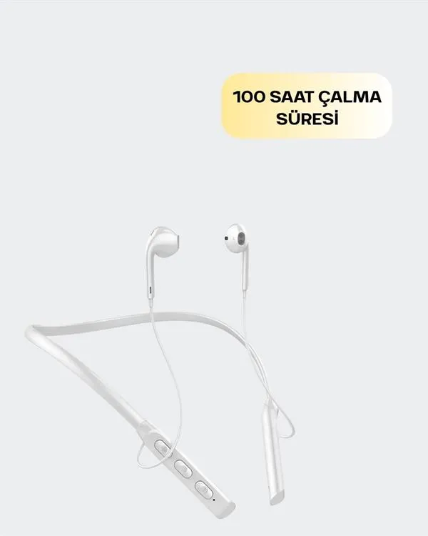 Boyun Askılı Kulaklık – 100 Saat Kullanım Süresi, Ergonomik Tasarım