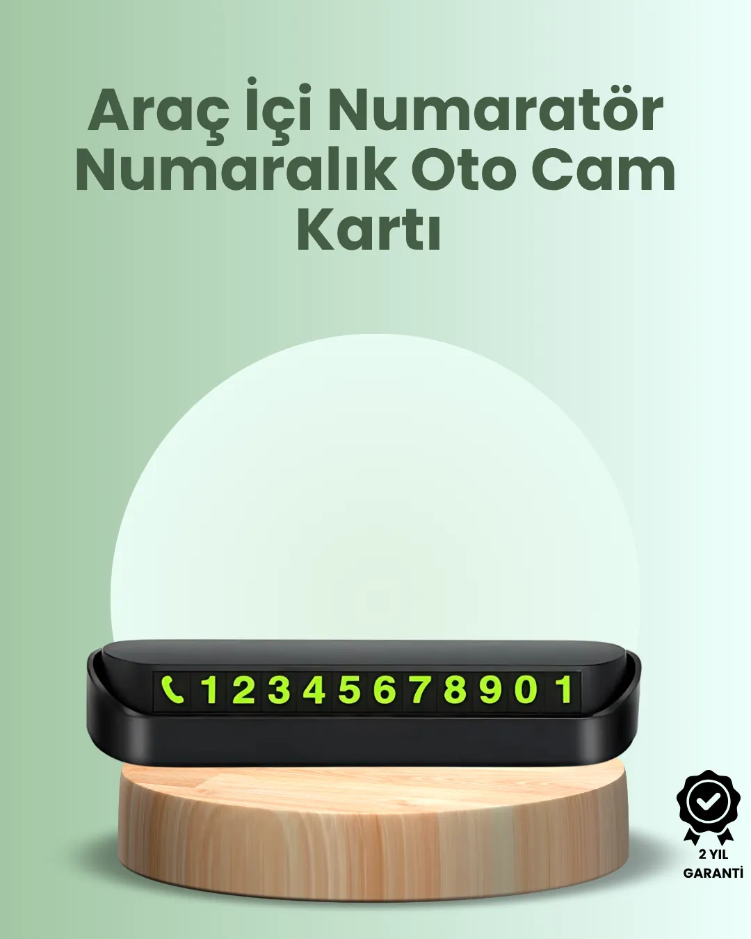 Kompakt Fosforlu Park Numaratörü – Gündüz Şıklığı, Gece Görünürlüğü