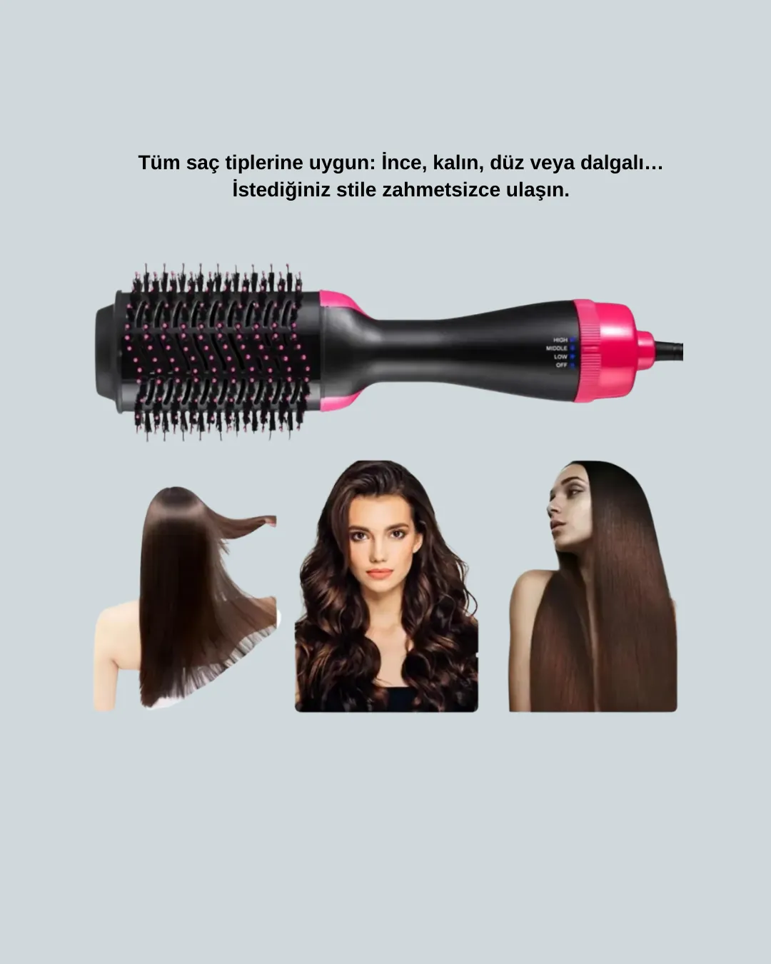 Hızlı Kurutma ve Hacim Veren Elektrikli Saç Fırçası