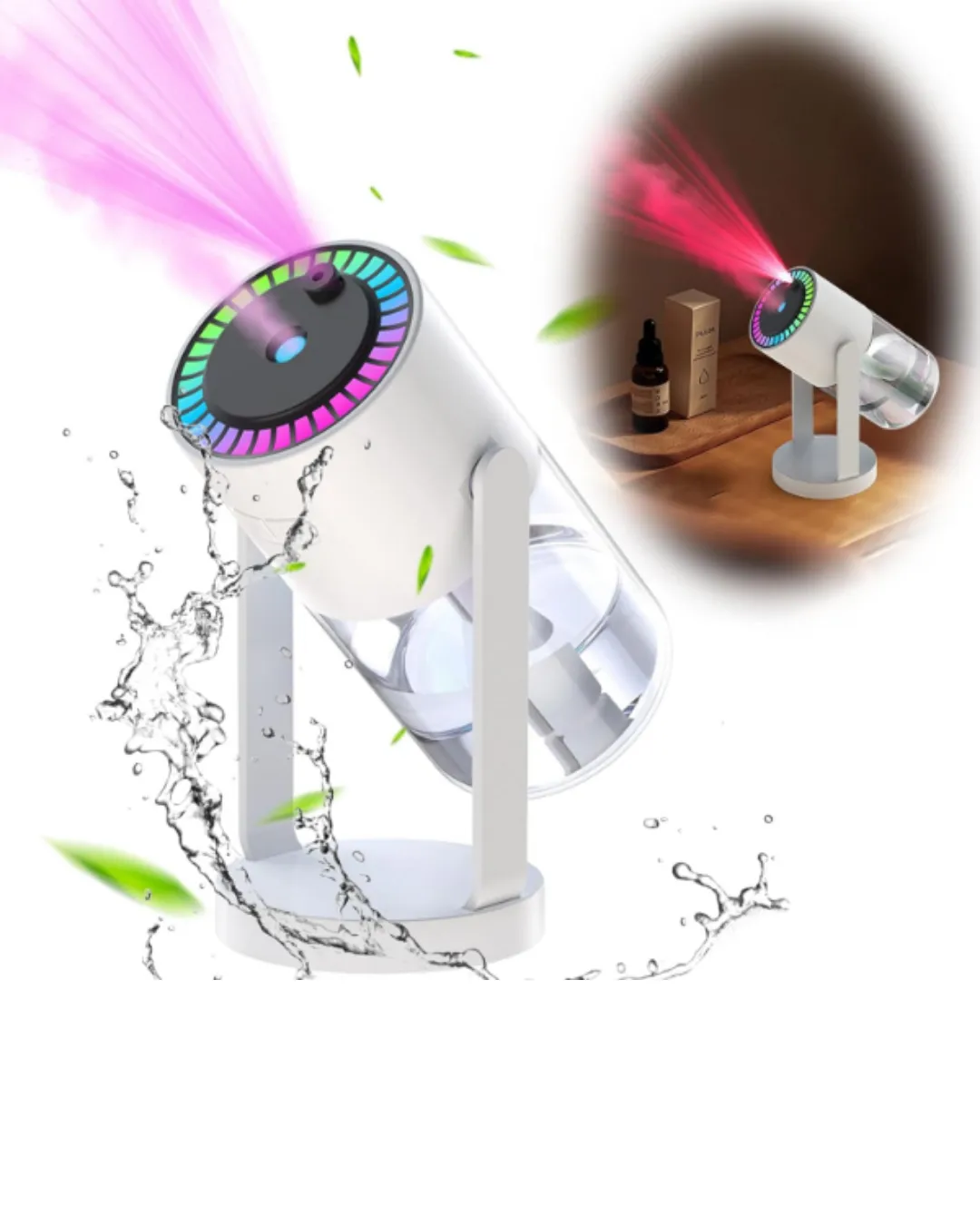 Gökyüzü Projektörlü Buhar Makinesi Ev Ofis ve Araç Uyumlu