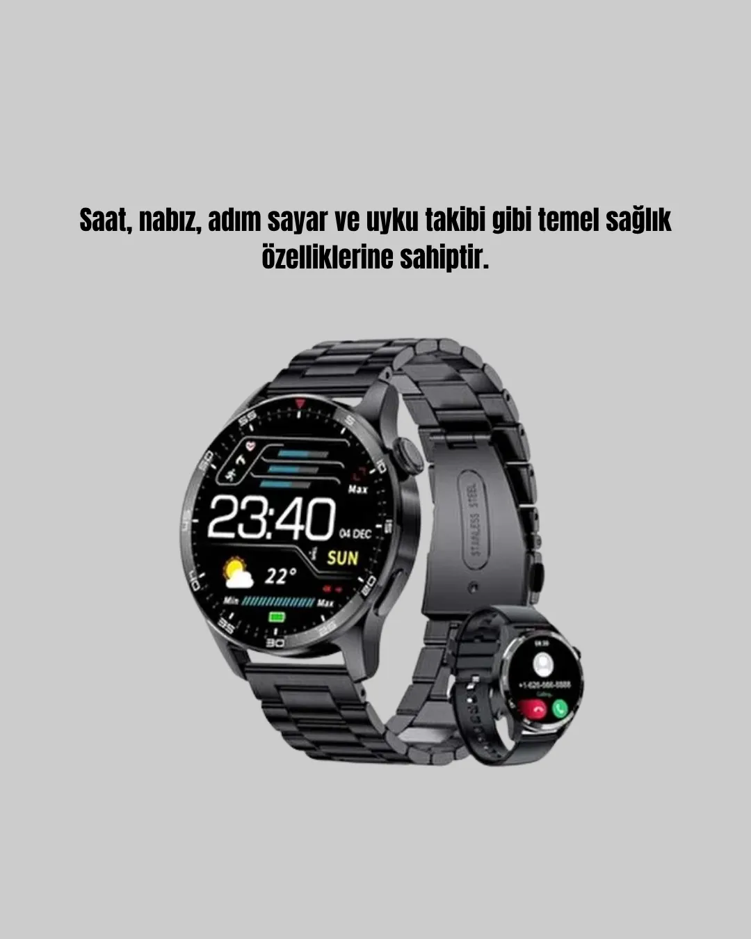 Bluetooth Akıllı Saat – Nabız, Adım Sayar, Uyku Takibi ve Spor Modlarıyla Akıllı Yaşam Asistanı