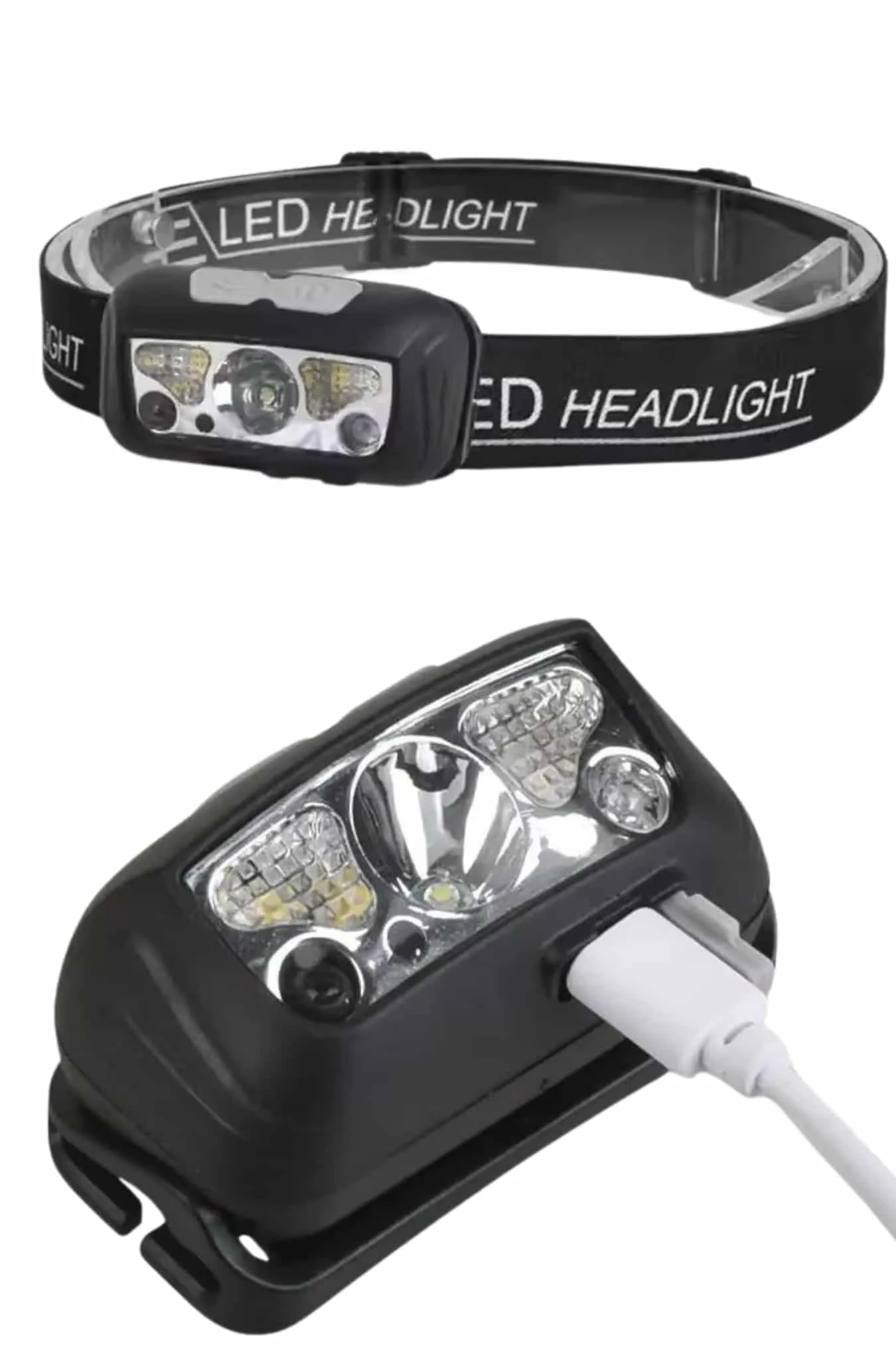 Ayarlanabilir Kafa Lambası Type-C Şarjlı Kompakt Kamp Lambası