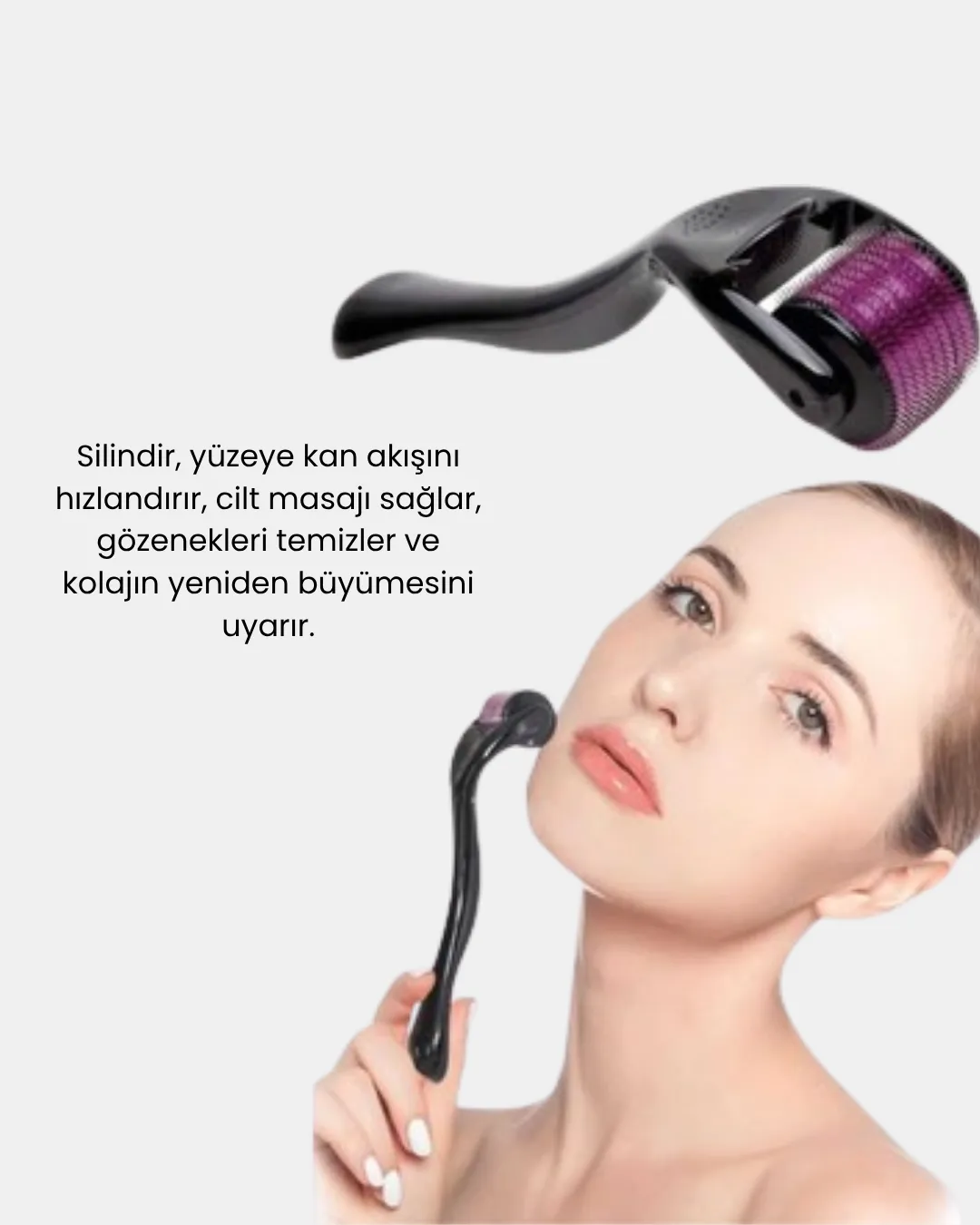 Derma Roller Titanyum İğneli Cilt Yenileyici – Akne, Kırışıklık ve Leke Karşıtı