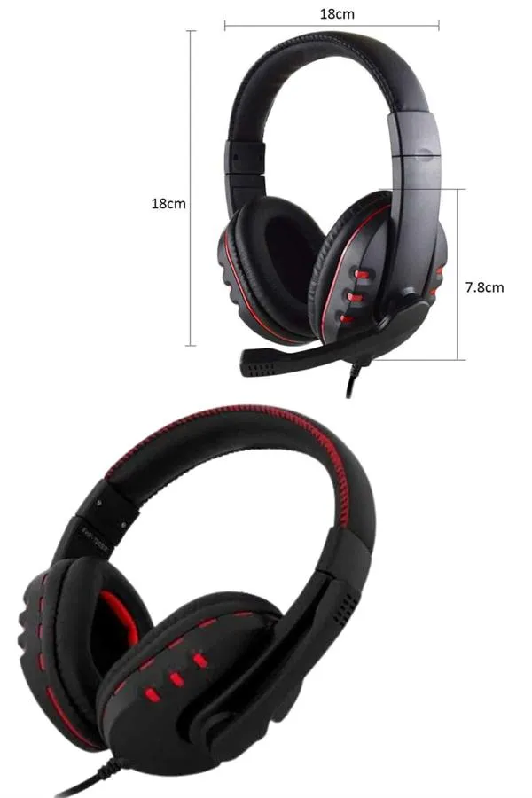 Mikrofonlu Gamer Kulaklık Oyuncu Kulaklığı Yüksek Ses Kaliteli Stereo Yumuşak Yastıklar