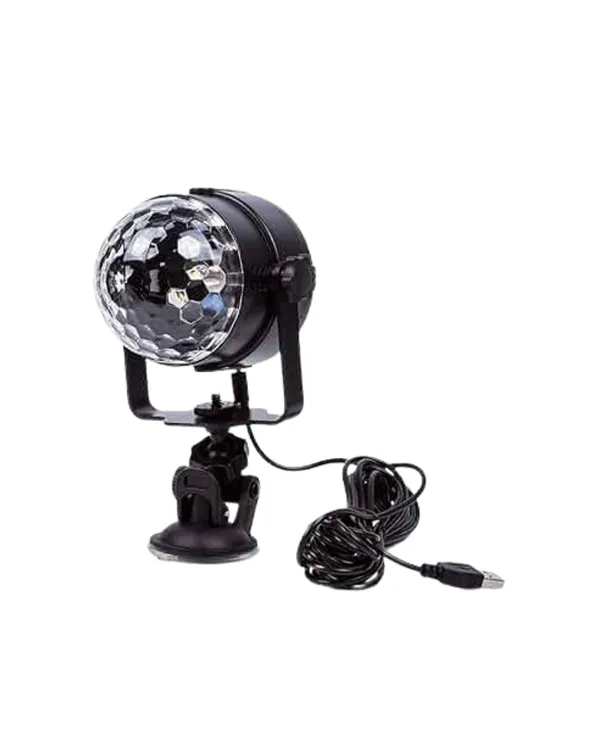 Kompakt Tasarımlı, Döner Renkli LED Disko Topu - Ev ve Profesyonel Kullanım