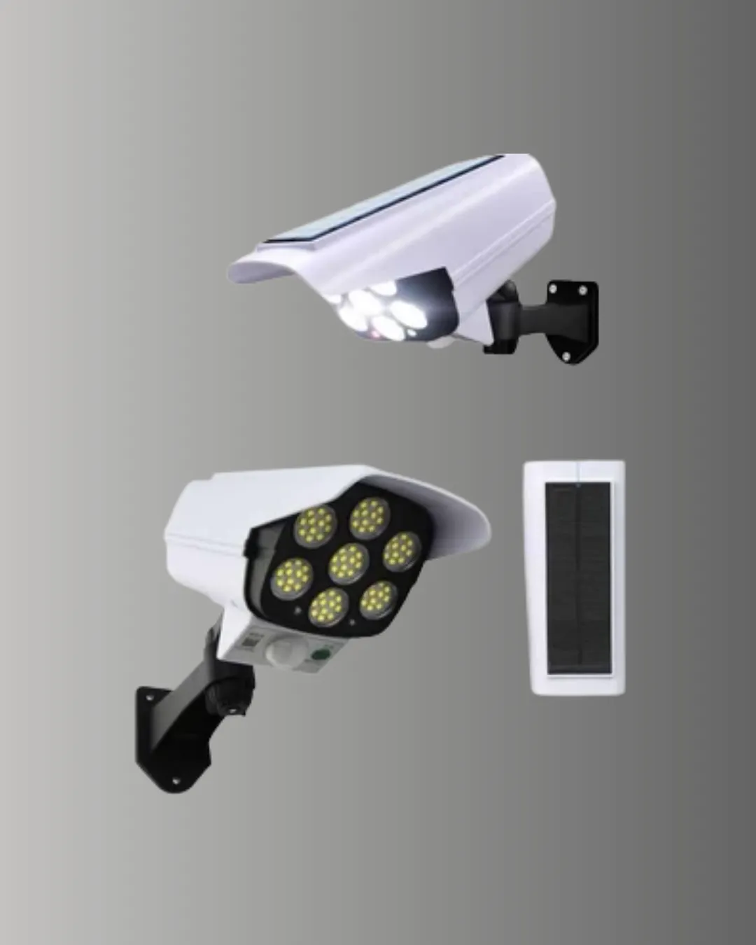 3 Modlu Güneş Paneli Aydınlatmalı Dış Mekan Güvenlik Işığı – IP65 Su Geçirmez, PIR Sensörlü