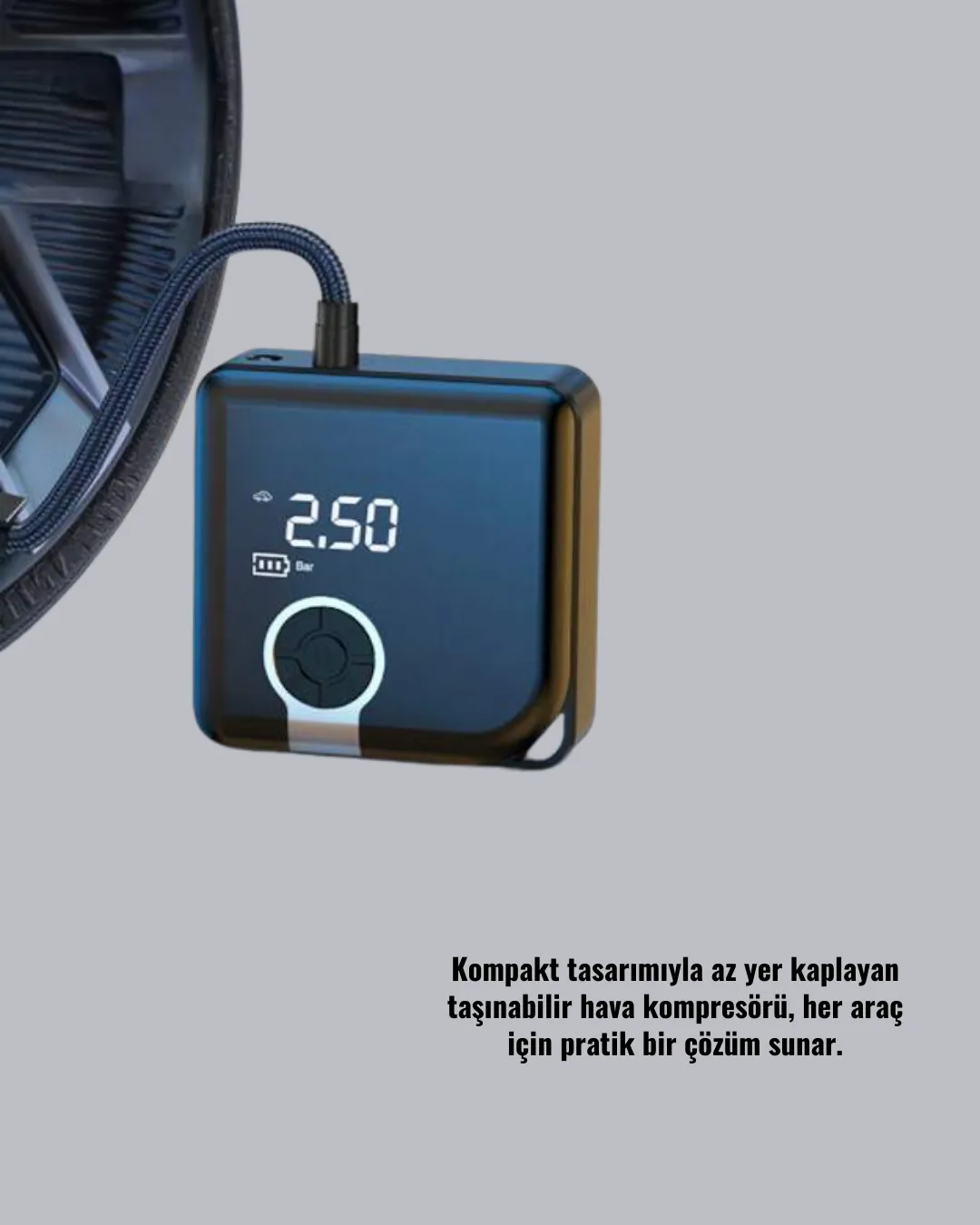 Type-C Şarj Girişli Taşınabilir Elektrikli Hava Pompası