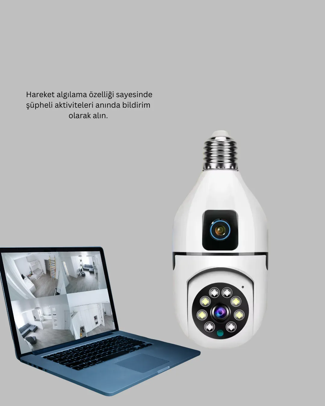 1080P WiFi Ampul Kamerası