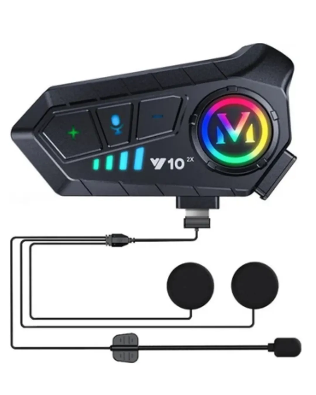 Bluetooth 5.3 Kask İçi Intercom Kulaklık 1000 m Mesafe 1000 mAh