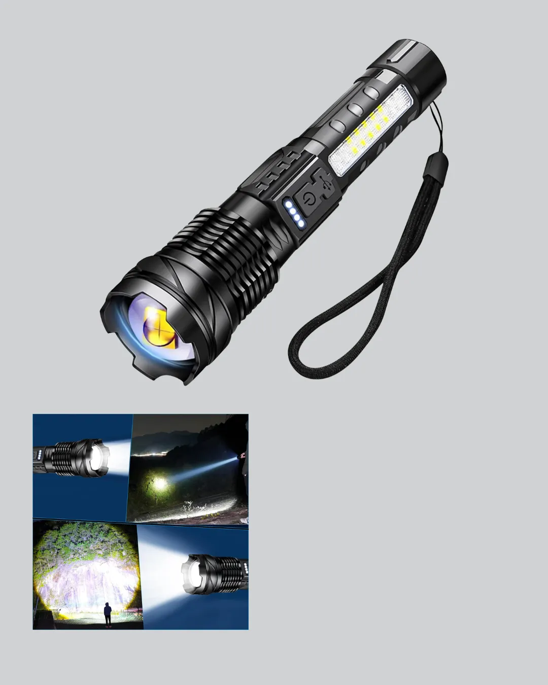 Outdoor ve Acil Durum İçin Güçlü LED El Feneri