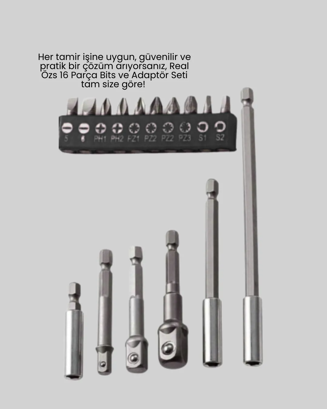 16 Parça Usta İşçilik Bits Takımı Vida Sökme Takma Set