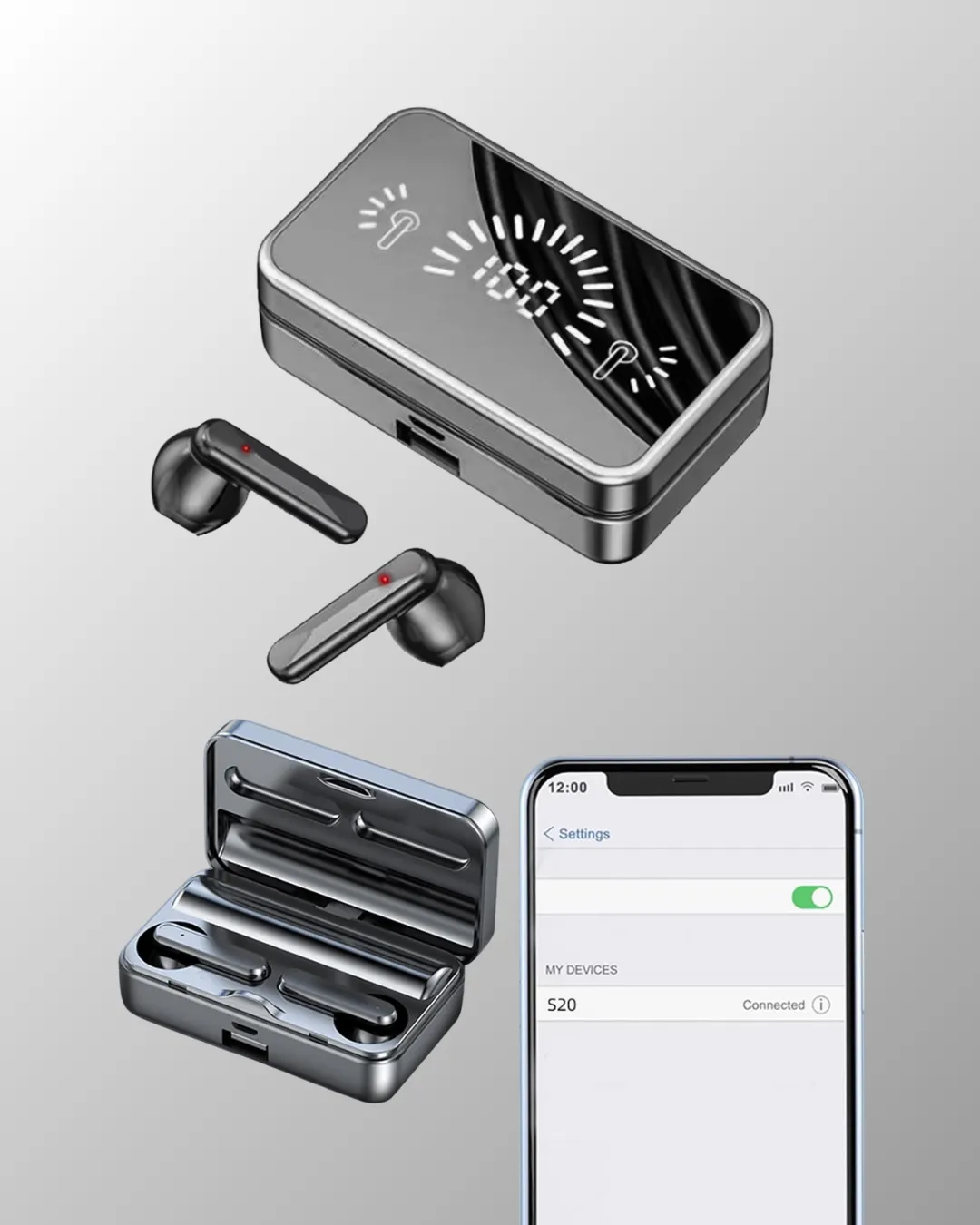 Bluetooth 5.4 Kablosuz Kulaklık – Gürültü Engelleme ve Dokunmatik Kontrol