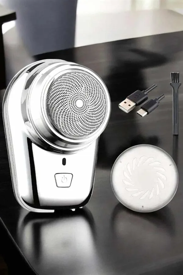 Seyahat Tipi Tıraş Makinesi Taşınabilir Kablosuz Mini Paslanmaz Çelik