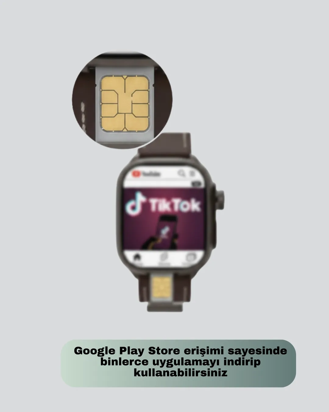 SIM Kartlı Akıllı Saat GPS WiFi Bluetooth Destekli