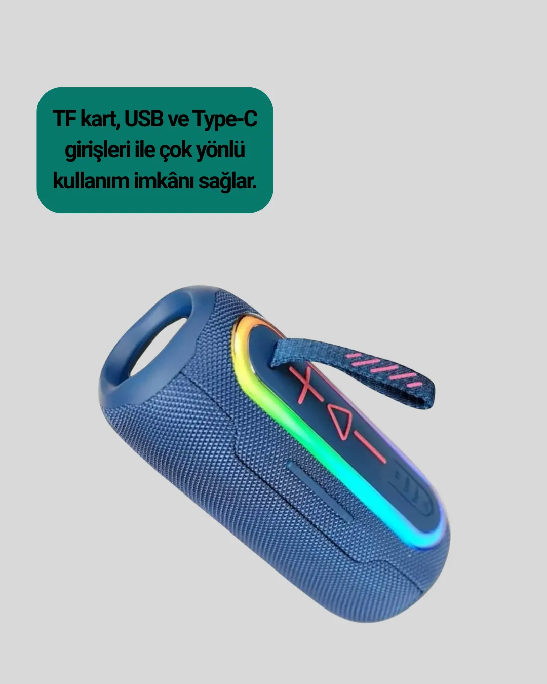 Uzun Pil Ömürlü Bluetooth 5.1 Hoparlör