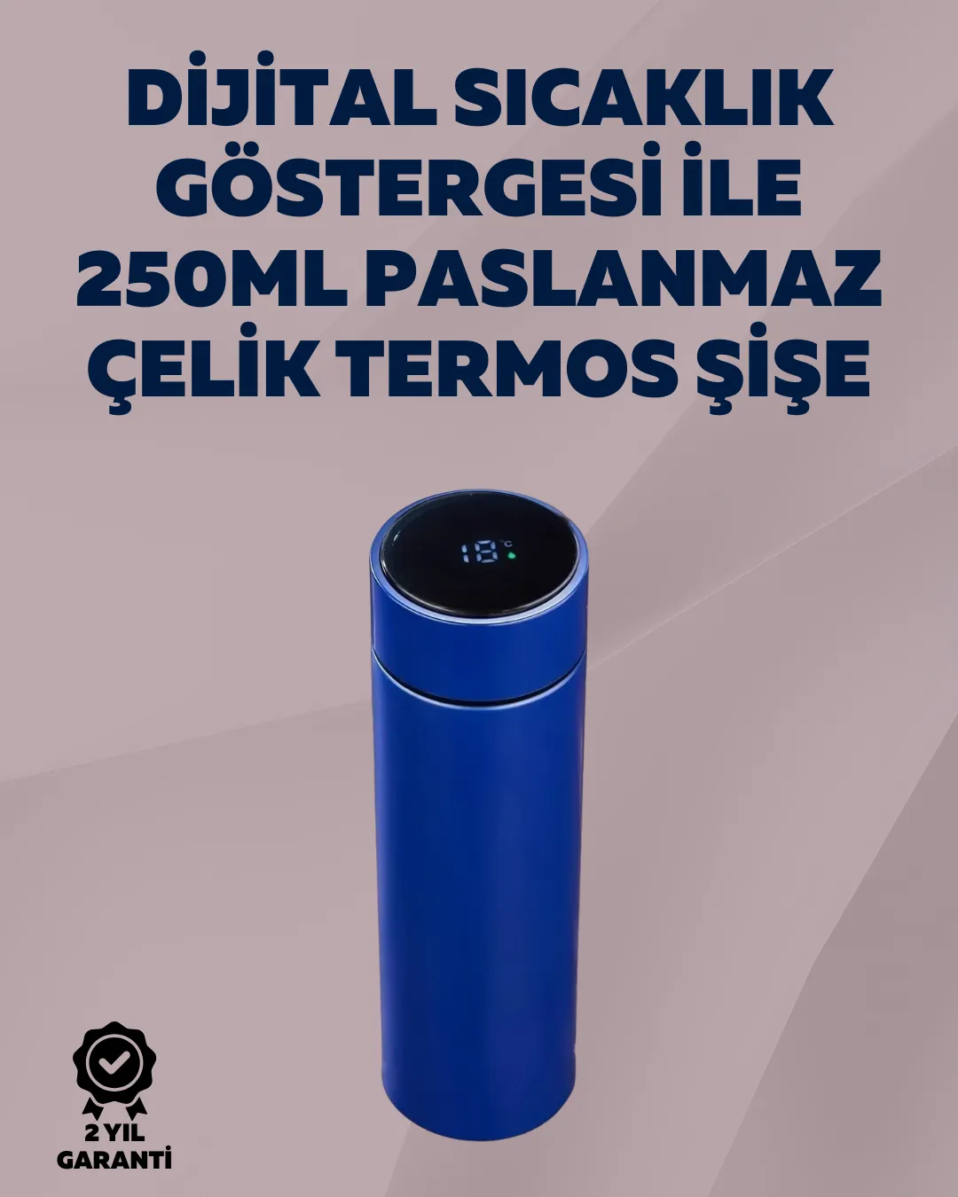 Yüksek Isı Korumasına Sahip Taşınabilir Çelik Termos