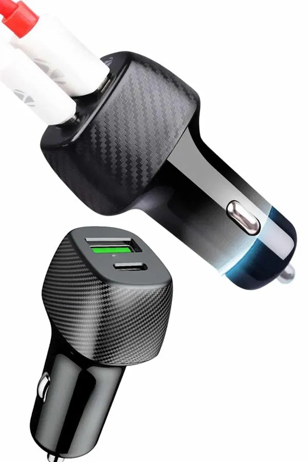 Araç İçi Şarj Cihazı 38W Güç Kapasiteli Type-C Girişli Araba Çakmaklık