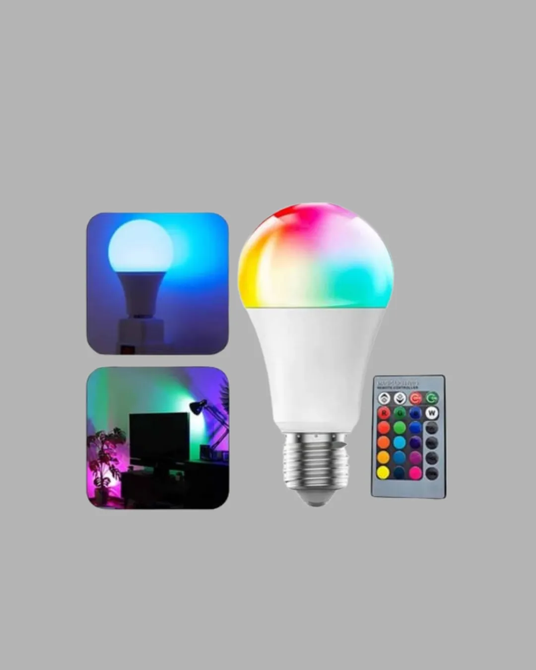 Renk Değiştiren RGB LED Ampul 16 Renk Uzaktan Kumandalı 2025 Model