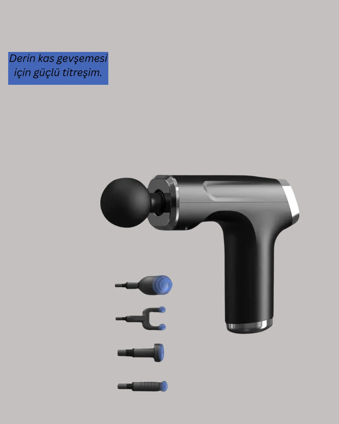 USB Type-C Şarjlı Taşınabilir Masaj Tabancası