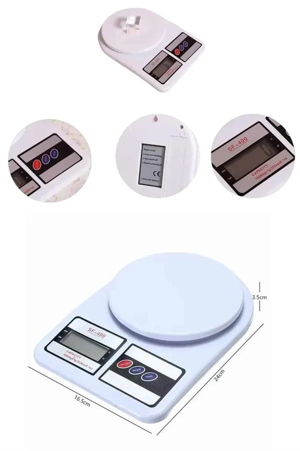 Yeni Nesil Taşınabilir Dijital Hassas Mutfak Tartısı Mutfak Terazisi Hassas Ölçüm 10 Kg
