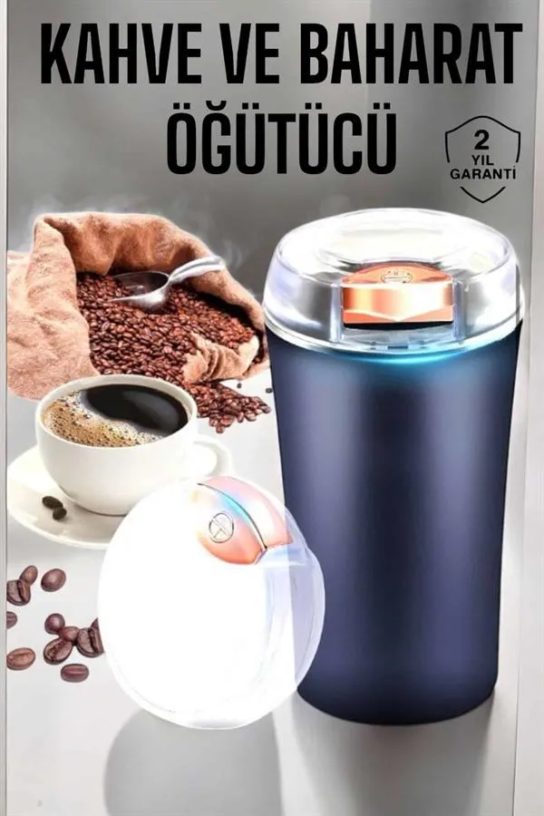 Otomatik Kahve ve Baharat Öğütücü Kolay Ve Taşınabilir